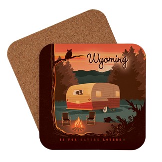 WY is for Nature Lovers Coaster | American made coaster