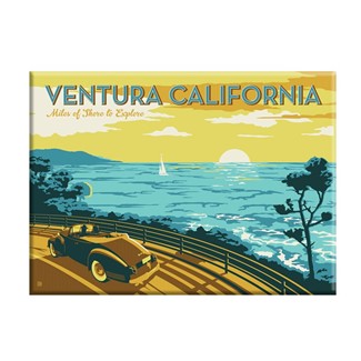 Ventura, CA Coast Horizontal Magnet | Made in the USA