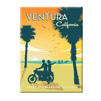 Ventura, CA Motorcycle Magnet | Made in the USA