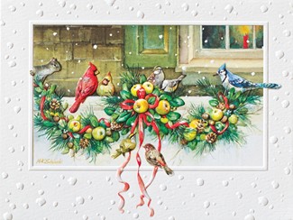 Porch Social | Boxed wildlife Christmas greeting cards