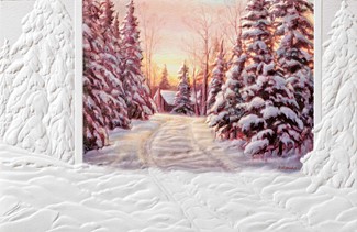 You Can Go Back | Scenic themed boxed Christmas cards