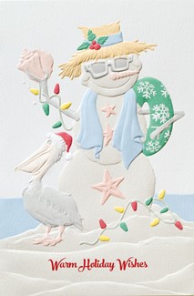 Seaside Sidekicks | Seashell themed Christmas cards