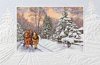 Jingle Bell Ride | Scenic Christmas cards