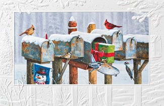 Postal Party | Birds boxed Christmas cards