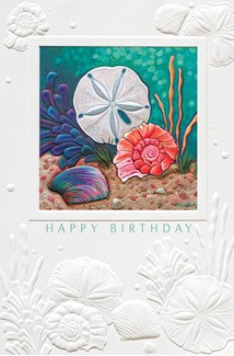 Sea Treasures | Scenic embossed greeting cards