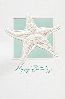 Starfish Deluxe | Coastal embossed greeting cards