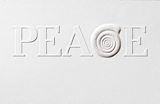 Seashell Peace | Seashell themed Christmas cards