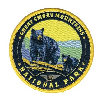 GSMNP Wildlife Black Bears Woven Patch | Woven Patch