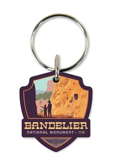 Bandelier Emblem Wooden Key Ring | American Made