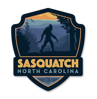 Sasquatch NC Emblem Wooden Magnet | American Made