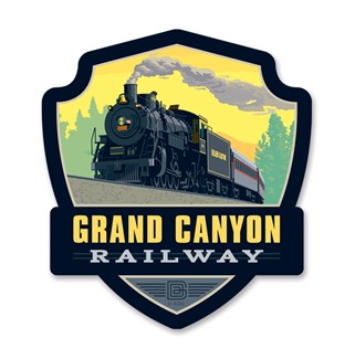 GC Railway Steam Emblem Wooden Magnet | American Made