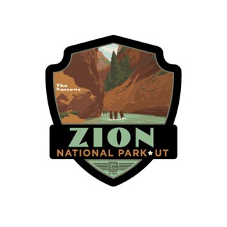 Zion NP The Narrows Emblem Sticker | Made in the USA