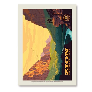 Zion NP 100 Anniversary Vertical Sticker | Made in the USA