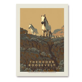 Theodore Roosevelt NP Horseplay Vertical Sticker | USA Made