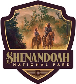 Shenandoah NP Horseback Riding Emblem Sticker | American Made