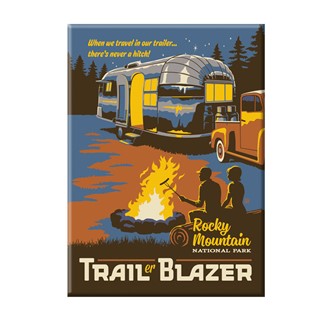 Rocky Mountain NP Trailer Blazer Magnet | Made in the USA