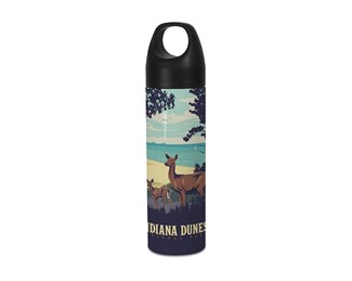 Indiana Dunes NP Deer Water Bottle - 18.8 oz | Water Bottle