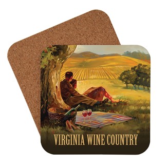 VA Wine Country Oil Coaster | American Made Coaster