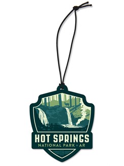 Hot Springs NP Emblem Wood Ornament | American Made