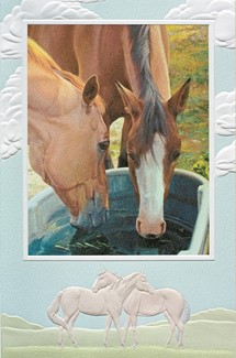 Conversation At The Water Cooler (AW) | Anniversary wedding greeting cards