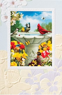 Garden Friends | Bird embossed friendship greeting cards