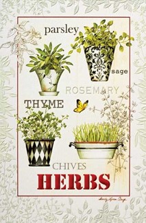 Herbs | Garden embossed greeting cards
