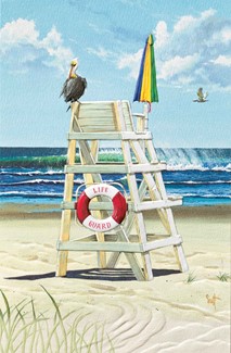 Pelican Perch | Beach greeting cards