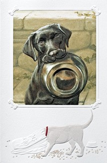 Suppertime | Dog friendly birthday greeting cards