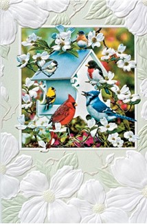 Backyard Birds | Songbird embossed cards