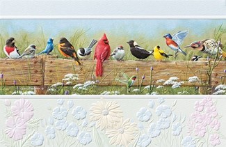 Songbird Menagerie | Made in the USA, embossed greeting cards