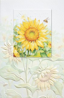 Sunflower Field | Inspirational birthday greeting cards
