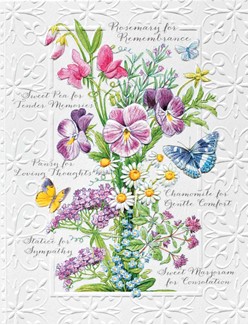 Remembering You| Floral sympathy note cards