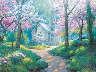 Chapel in the Woods | Petite size greeting cards