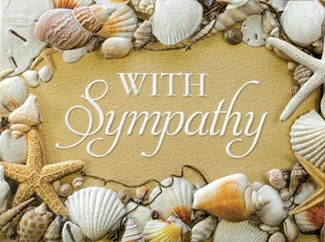Seaside Sympathy (SY) | Seashell sympathy greeting cards