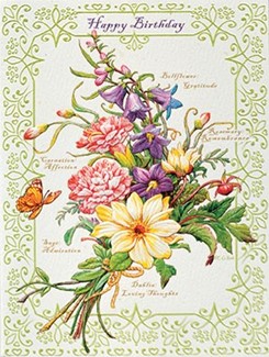 Floral Bouquet | Floral birthday note cards