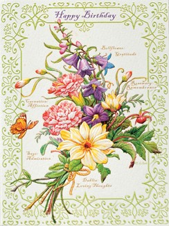 Floral Bouquet | Floral birthday note cards