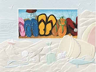 Flip-Flop Family | Beach birthday greeting cards
