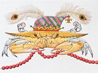 Mardi Gras Blue Crab | Made in the USA