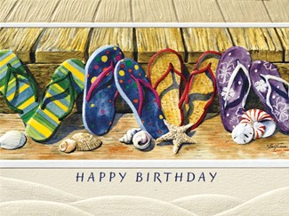 Flip Flop Fun | American made greeting cards