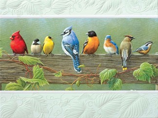 Railbirds | Songbirds embossed greeting cards
