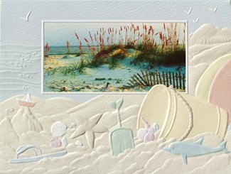 Sand Dunes | Blank beach themed note cards