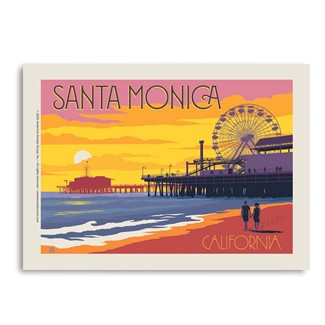 Santa Monica Pier Sunset | Vertical Sticker