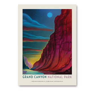 Grand Canyon NP Moonrise | Vertical Sticker