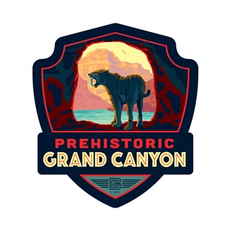 Grand Canyon NP SaberToothed Cat | Emblem Sticker American Made