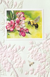 Apple Blossom Bee | Birthday greeting cards