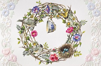 Cottage Wreath (GW) | Greeting cards