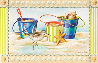 By The Shore | Coastal embossed greeting cards