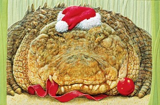 Gator Greetings | Coastal themed Christmas cards