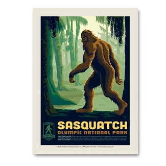 Olympics' Sasquatch Vert Sticker | Made in the USA