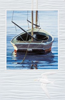 Mystic Seaport Boat | Embossed greeting cards